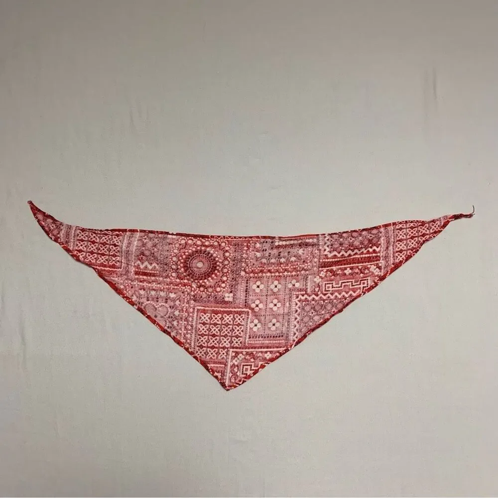 Red Bandana Cowboy Halloween Costume Western Neckerchief Neck Scarf Classic